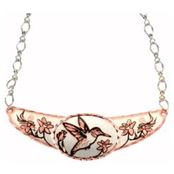 Buy Hummingbird Choker Necklaces with a Beautiful Silver Plated Chain