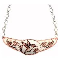 Buy Hummingbird Choker Necklaces with a Beautiful Silver Plated Chain