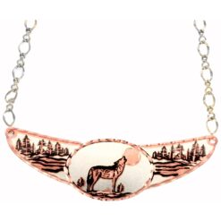 Wolf Necklace Chokers Available with Beautiful Silver Plated Chain