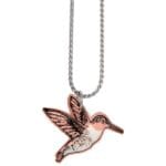 Handmade Copper Hummingbird Necklaces