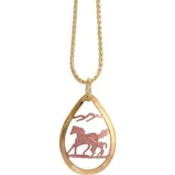 Cut Out Horse Jewelry Necklaces
