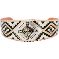SW Native American bracelet handmade from copper in Native sunburst design