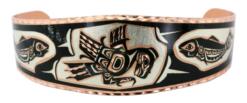 Wearing this Native Native Haida salmon and eagle bracelet will make you feeling intelligent