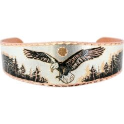 American eagle bracelet handmade from copper silver plated and diamond cut
