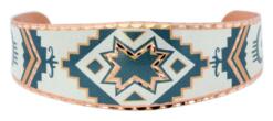 Denim color Southwest Native star bracelet