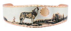 Elegant, pleasingly graceful and stylish howling wolf bracelet