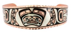 Northwest Native Haida bear bracelet meticulously designed and handmade by skilled artisans