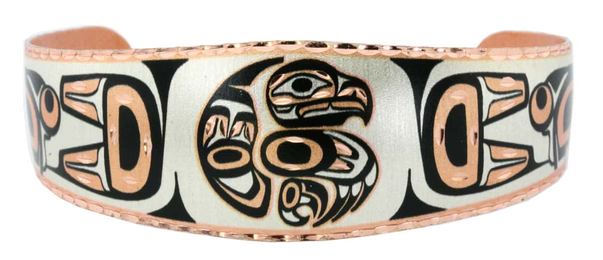 Northwest Native Haida eagle bracelet, not only pretty but also fun to wear Northwest Native Haida eagle bracelet, not only pretty but also fun to wear
