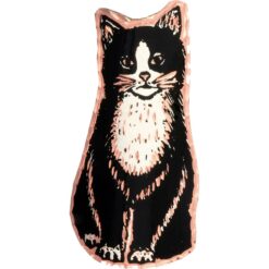 Black and White Cat Brooch