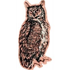 Buy Handmade Copper Owl Brooches