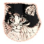 Handmade Copper Kitten Brooch