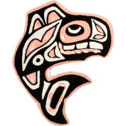 Native Haida Killer Whale Brooch