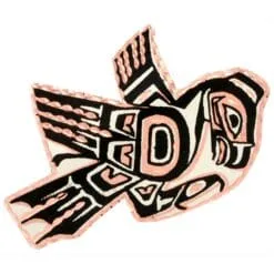 Northwest Native Haida Eagle Brooch