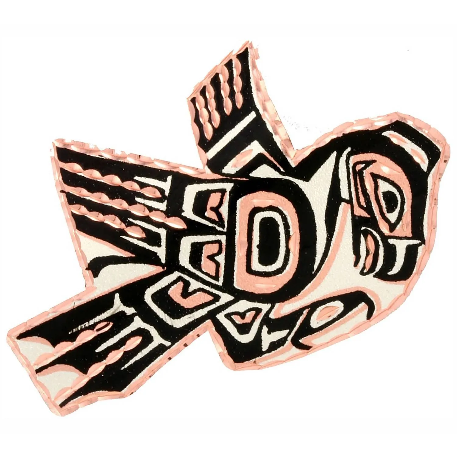 handmade jewelry pins brooches PN 44 Northwest Native Haida Eagle Brooch