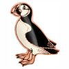 Handmade Copper Puffin Brooch