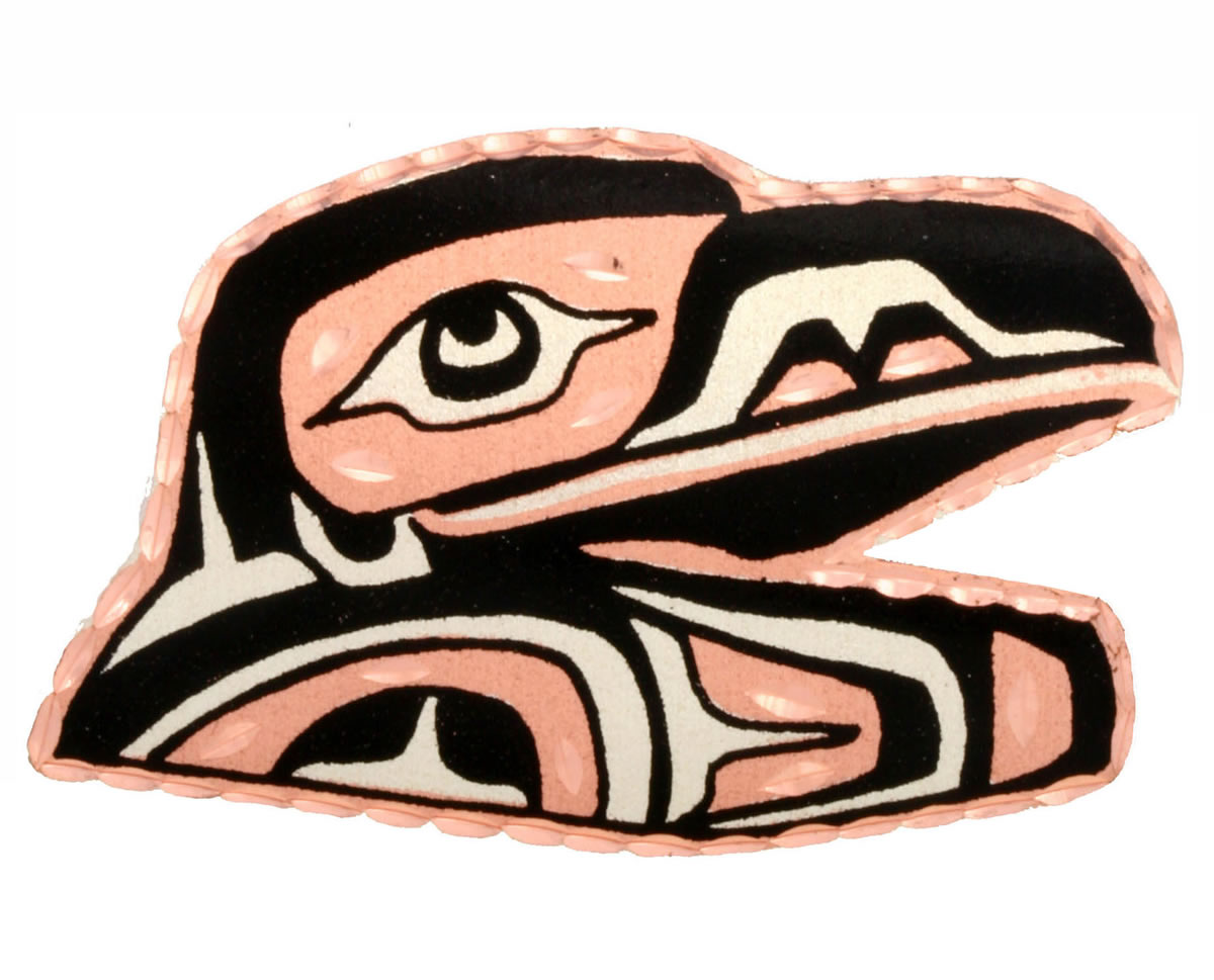 Native Haida Raven Brooches Native Haida Raven Brooches