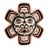 Haida Sun Totem Brooch