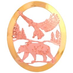 Unique Brooches Created in Bear and Eagle Design