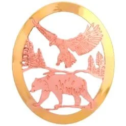 Unique Brooches Created in Bear and Eagle Design