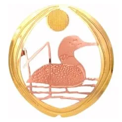 Cut Out Gorgeous Loon Brooch