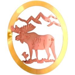 Buy Unique Cut Out Moose Brooch