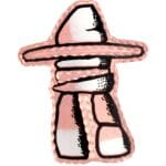 Native Canadian Inukshuk Brooch