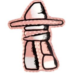 Copper and Silver Inukshuk Brooch