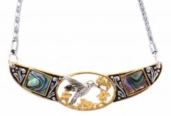 Hummingbird Chokers Decorated with Abalone Shells