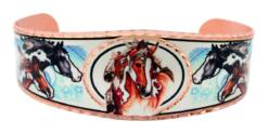Stunning appaloosa horse bracelet handmade from original artwork by Lynn Bean