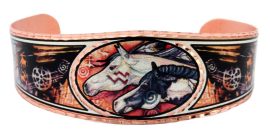 Buy colorful American Indian warhorses bracelets designed by Lynn Bean