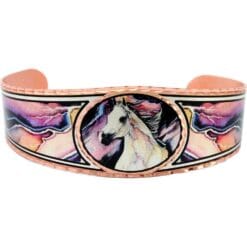 Alluring horse bracelet handmade from original watercolor artwork by Lynn Bean
