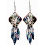 Multicolor Dangle Horse Earrings