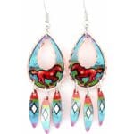 Dangle Western Horse Earrings