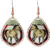 Buy Native and western inspired wild horse earrings