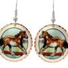 Wear running appaloosa horse earrings to impress everyone