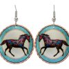 Painted pony earrings will make a strong impression evryone