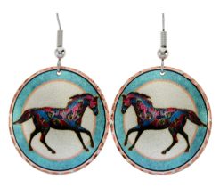 Painted pony earrings will make a strong impression evryone