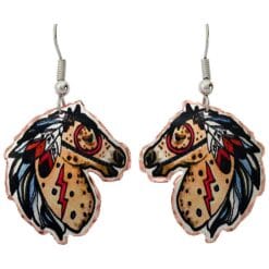 You will mesmerize everyone by wearing these original war pony earrings