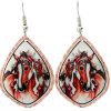 Gorgeous art jewelry, horse earrings designed by Lynn Bean