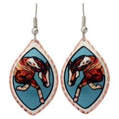 Wear fashionably elegant and sophisticated spotted horse earrings