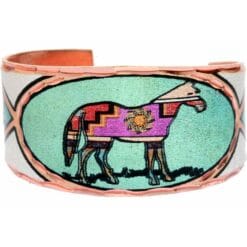 Painted pony rings, horse art jewelry for horse lovers