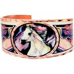 Lightning horse rings designed by Lynn Bean in watercolor artwork