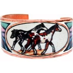 Buy spotted horses handmade adjustable copper rings