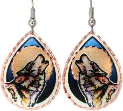 Howling Wolf Earrings For Women Who Loves Wildlife
