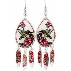 Wear these gorgeous dangle hummingbird earrings to impress everyone