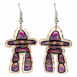 Buy delicately handmade Inukshuk earrings with surgical steel hypoallergenic ear wires.