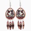 Original and stylish dangle Kokopelli earrings for women