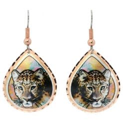 You will attract attention every time when you wear these leopard earrings