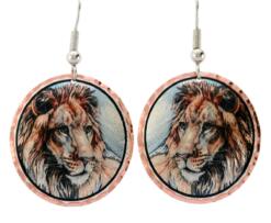 Buy charming lion earrings for women who love African wildlife Buy charming lion earrings for women who love African wildlife