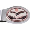Buy Flying American Eagle Copper Artwork Embellished Men's Money Clips. No Polishing Required